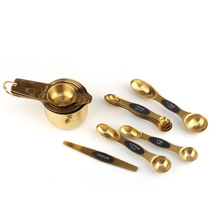 Custom Kitchen Gadget Stainless Steel 304 Measuring Cups Set Digital Measuring Spoon for Cooking Baking Set