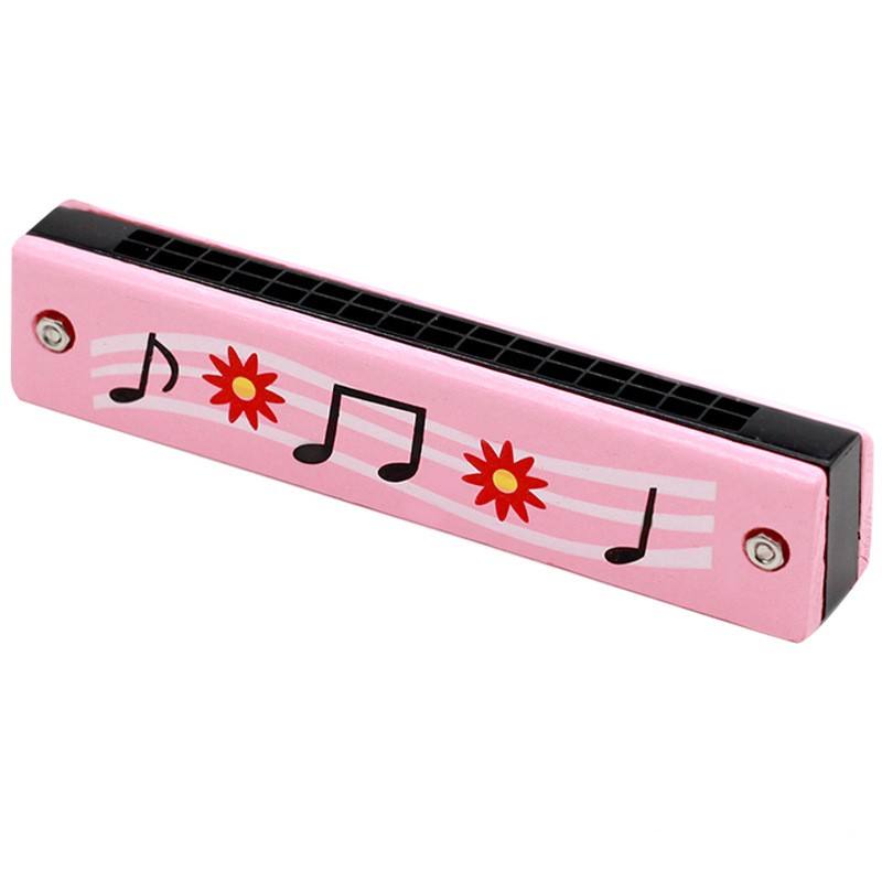 Wooden harmonica [pink note]