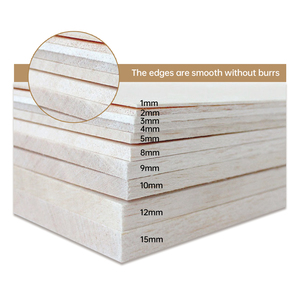 Planches carrées en contreplaqué <span class=keywords><strong>de</strong></span> tilleul <span class=keywords><strong>4</strong></span> \ "pour bricolage maison avion bateau Arts artisanat Souvenirs-matériel fait main pour enfants E0 - Product Image 2