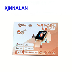 Relojes Inteligentes con Cámara Versión Tarjeta 5G, Correas <span class=keywords><strong>4</strong></span> en 1, Llamadas Telefónicas Inalámbricas BT, Reloj X88 con SIM - Product Image 1