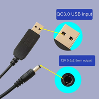 QC3.0 USB vers 3.5/4.4/5.5mm 12V 1.5A convertisseur élévateur câble d'alimentation pour routeur WiFi haut-parleur caméra lampe à LED ventilateur