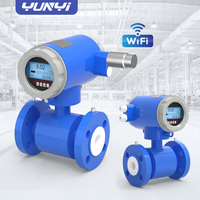 Débitmètre électromagnétique sans fil Yunyi en acier inoxydable DN50-DN300 IP68 avec sortie LoRaWAN certifié MID pour l'eau OEM