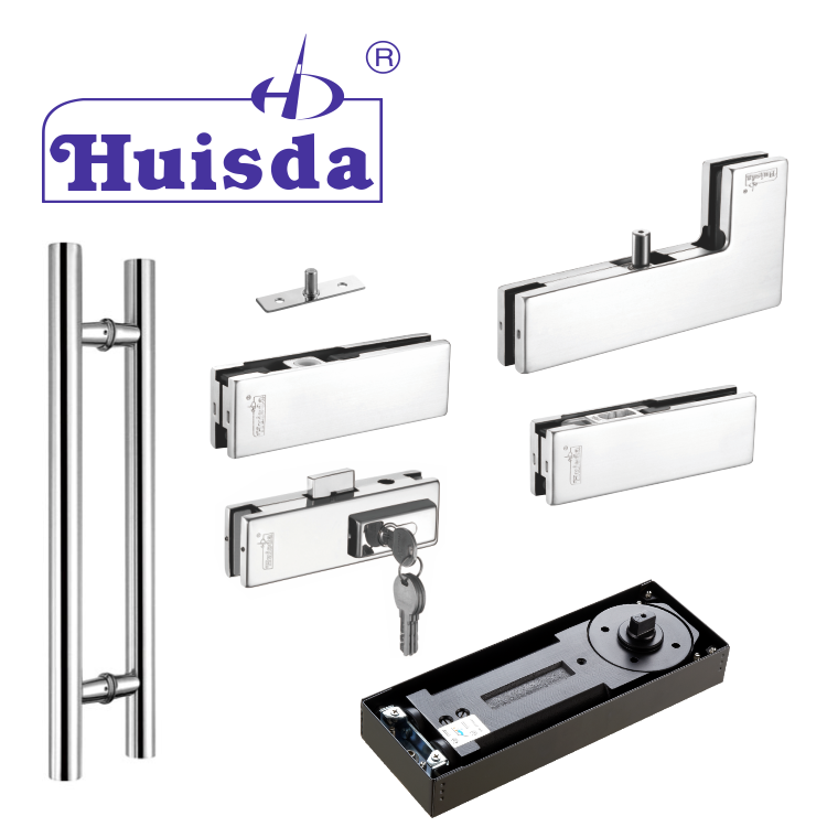 Сверхпрочная Безрамная ручка для офисной душевой двери, H-образная нержавеющая сталь 304, алюминиевая трубка, Раздвижная стеклянная дверная ручка