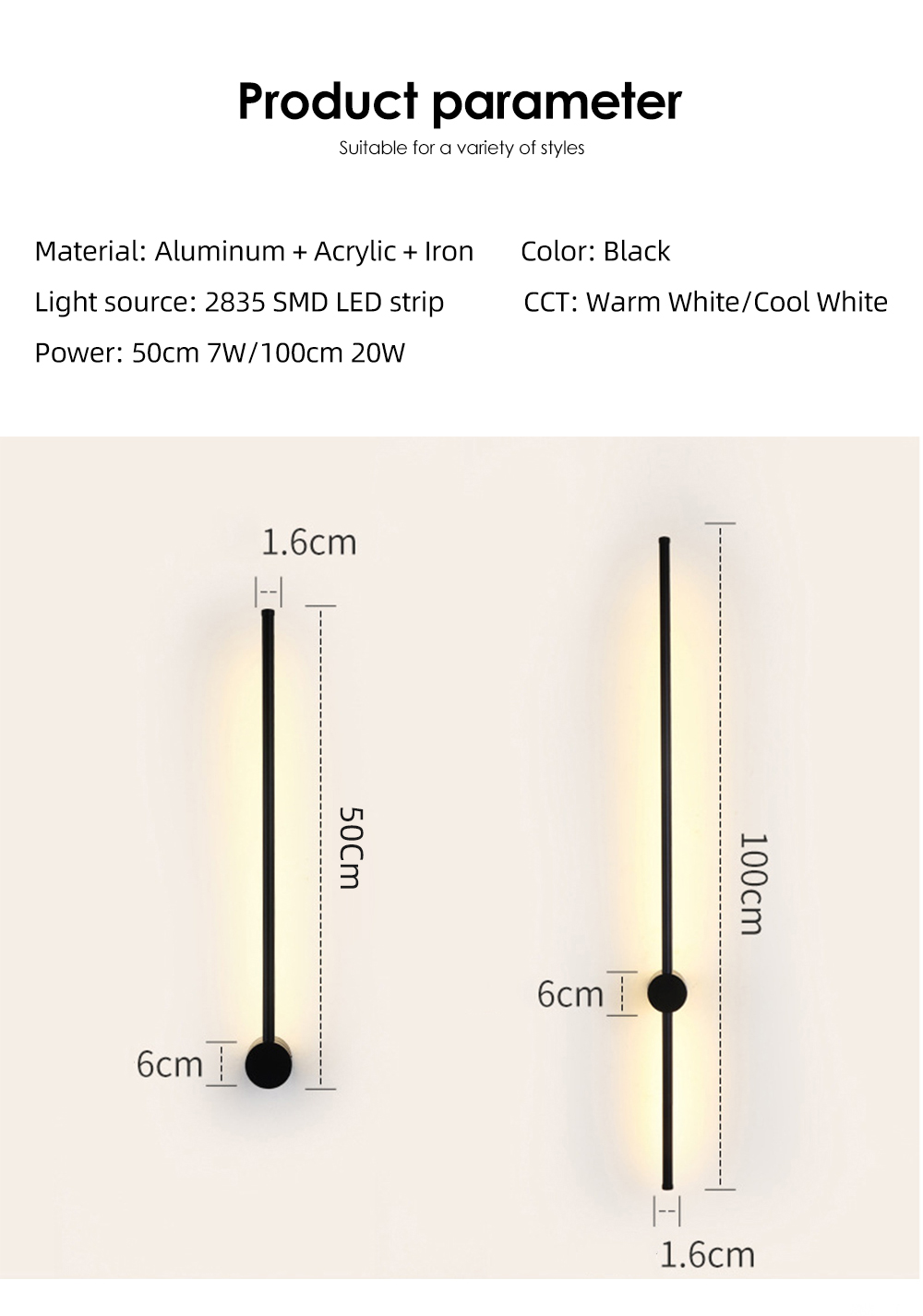 Modern Line Lamp Simple Rotatable Iron Black Warm Led Aluminum Minimalist Decorative Wall Lamp For Bedroom