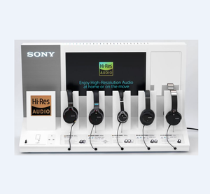 Hộp Trưng Bày Tai Nghe Cỡ Nhỏ Độc Đáo, Thiết Bị Hiển Thị Kim Loại Màu Đen Để Bàn Cho Tai Nghe - Product Image 4