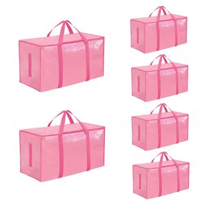Heavy Duty Moving Bags with Zipper Reinforced Handles and Tag <b>Pocket</b> Collapsible Moving Supplies - Product Image 1