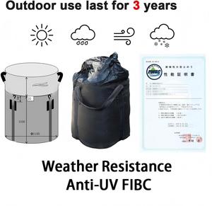 กระเป๋าทรงกระบอกทนทาน ป้องกันรังสียูวี 3 ปี กระเป๋าทรงดัฟเฟิลก้นแบน ทำจากโพลีโพรพิลีน (PP) ทอ พร้อมสายรัดแบบสเตวีดอร์คู่ - Product Image 3