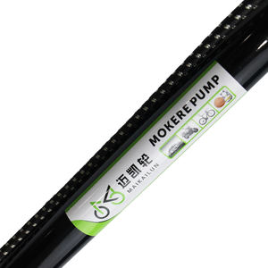 Портативный ручной велосипедный насос с деревянной ручкой домашний стальной и пластиковый напольный насос с клапанным адаптером - Product Image 3