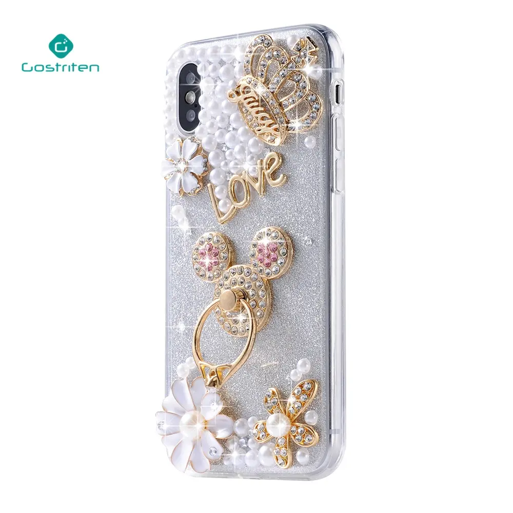 Crystal Bling Mobile Cover Rhinestone Luxury Phone Case For Girls For iphone 13 12 11 Pro Max X XR XS 6 7 8
