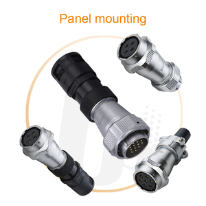 WEIPU IP67 Receptáculo en línea Contactos de latón metálico 16MM 20MM Conector de cable impermeable Conector de arnés de cableado de alimentación - Product Image 6