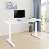 Bureau électrique moderne réglable en hauteur, deux moteurs, construction en acier inoxydable, design intelligent de luxe pour usage domestique et commercial - OEM