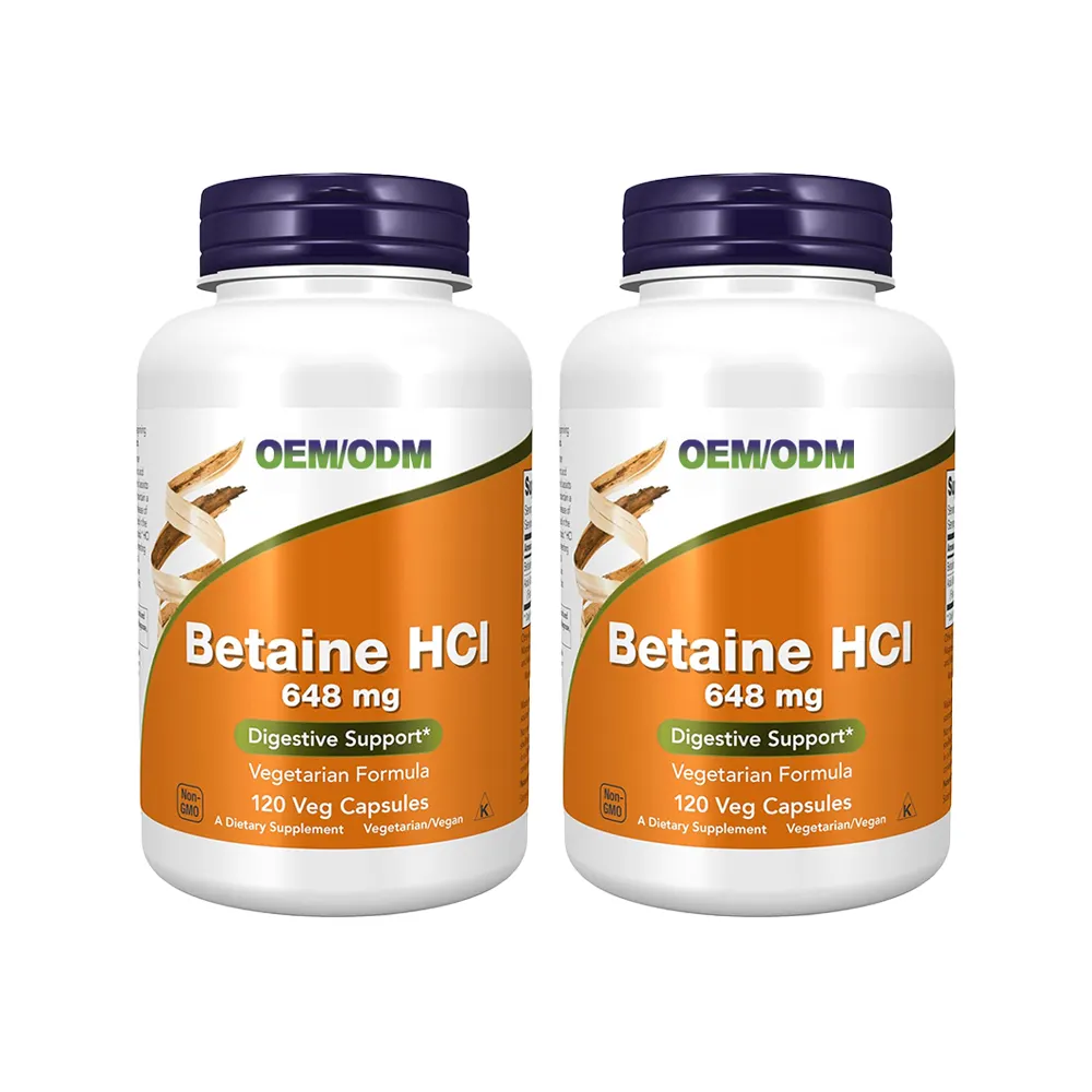 Oem özel etiket Betaine susuz özü Trimethylglycine Betaine Tablet/vejetaryen Tmg Betaine kapsüller