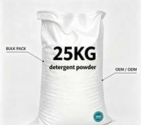 Lessive en poudre en gros 25 kg 20 % d'ingrédients personnalisables Parfum Blancheur Densité Puissance détachante