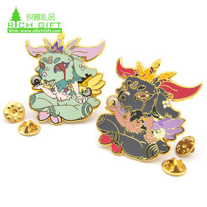 Goupilles à revers en émail dur et personnalisé, badge de sirène de mer, pour souvenir, avec poudre scintillante, plaqué or, de haute qualité, 20 pièces - Product Image 5