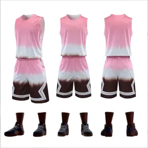 Vestito uniforme da basket da donna maglia da basket a buon mercato con sublimazione della moda della squadra personalizzata