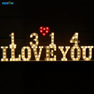 Bán buôn tùy chỉnh Pin marquee thư số thư ánh sáng cho đám cưới sinh nhật đảng trang trí - Product Image 6