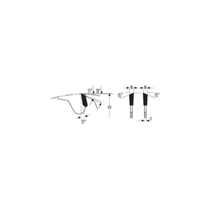 HW lama circolare crossatura cromata D = 400 B/C = 4.0/2.8 Z = 96 denti Transc. Fori = PH02 per le industrie agricole - Product Image 3