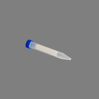 Tube à centrifuger gradué à fond conique PP de 15ml avec couvercle à vis