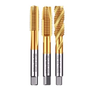 Machos de Roscar de Cobalto M8, Macho de Acero sin Residuos, Acabado Super Life Tialn, para Uso en Centros de Mecanizado CNC - Product Image 1