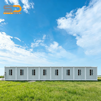 Maison conteneur pliable haute performance de 20 pieds, respirante, ignifuge et résistante aux tremblements de terre, pour toilettes publiques