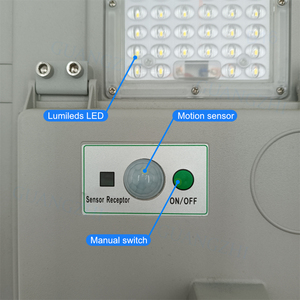 Lampe solaire LED à télécommande pour éclairage public, capteur radar, <span class=keywords><strong>prix</strong></span> fabricant de haute qualité, pour l'industrie, les stades sportifs - Product Image 3
