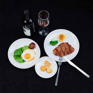 <span class=keywords><strong>Platos</strong></span> <span class=keywords><strong>de</strong></span> <span class=keywords><strong>Melamina</strong></span> <span class=keywords><strong>de</strong></span> 10 Pulgadas, Juego <span class=keywords><strong>de</strong></span> Vajilla para Uso en Interiores y Exteriores, Resistentes a Roturas, Plato Blanco, Apto para Lavavajillas - Product Image 5