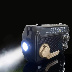 Radio multibandes, carte TF, manivelle, panneau solaire, recharge USB, lampe torche ABS, lampes de camping LED - Product Image 5