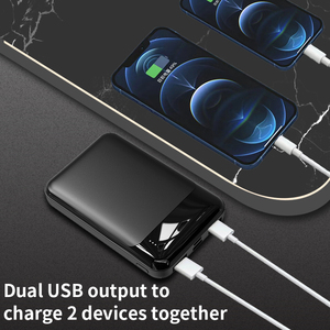 Small Ultra-thin Mini 4 Cell <b>Light</b> Display Power Bank 4000mAh/5000mAh Dual USB USB & Type-C Input - Product Image 3