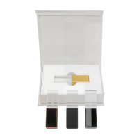 Memoria USB de Cristal Personalizada al por Mayor, USB 2.0 3.0 2GB 4GB 8GB 16GB, con Logotipo Personalizado y Caja de Regalo