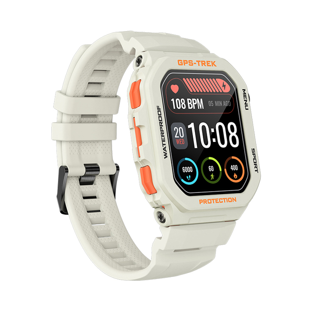 FT61 Smart Watch IP68 Waterproof GPS Built-in 123 Sports Modes 14-Day Health Data Storage BT Call Voice Assistant