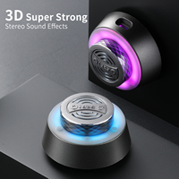 Speaker Mini Cangkir 5.4 TWS RV Kamar Mandi Magnetik Luar Ruangan Tahan Air IPX-67 Output 5W Kartu Memori 2.0 Channel RGB LED