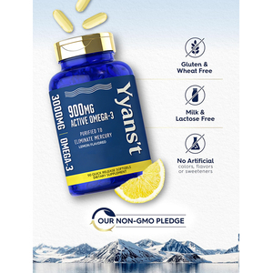 Cápsulas de suplemento de alta calidad sin gluten con Omega-3, aceite de pescado, EPA y DHA que favorecen la salud del corazón y la función cerebral. - Product Image 4