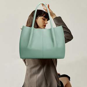 Sac fourre-tout à bandoulière personnalisable en cuir PU, grande capacité, étanche, avec fermeture éclair, pour femme, végétalien, tendance et écologique - Product Image 6