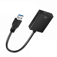 Adaptador a HDMI USB2.0 a HDMI 1080P Convertidor de audio y video Adaptador de video USB con transmisión síncrona de audio y video