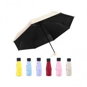 Nuevo Paraguas de Bolsillo Plegable de 6 Secciones, Ligero y Pequeño, Ideal para Viajes - Product Image 2