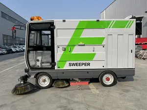 Industrial Ride On Floor Sweeper Road Cleaning Machine Floor Scrubber Factory Street Driving Floor Sweeper For Sale