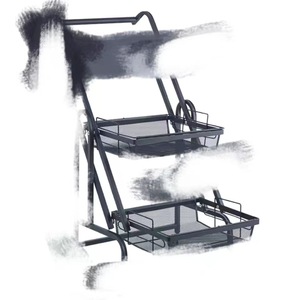Étagère de rangement multi-niveaux Wanteng, 3 étages, pliable, portable, pour salon, cuisine, usage bébé - Product Image 5