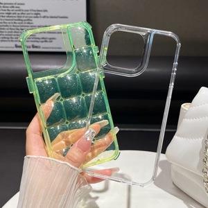 Nuova Cover per Cellulare in PC Rigido e TPU 3D Effetto Cubetti di Ghiaccio Trasparente per iPhone 17 16 15 Pro Max 17 Air, Custodia Personalizzata - Product Image 5