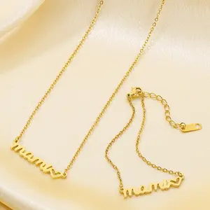 Colgante de Acero Inoxidable con Letra de Nombre Personalizada, Joyería de Hip Hop para Collar de Moda, Estilo Helado