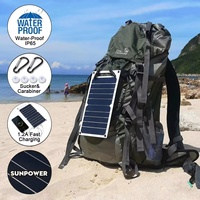Panneaux solaires flexibles ETFE personnalisés 3W 10W 15W 25W, entièrement noirs, ultra-minces, monocristallins, chargeur solaire pour extérieur