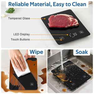 Báscula Digital de Cocina para Alimentos de 5 kg/22 lb con Pantalla LED Clara y Cálculo de Calorías - Product Image 6