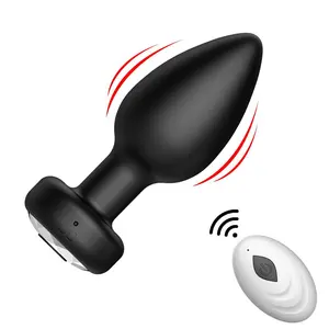 multifrequency speeds thrusting anal vibrator men butt plug masturbation g spot vibrating climax feeling adult toy anal plug