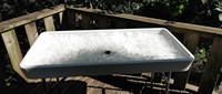 Table de refroidisseur de glace de bac à glace de fête pliable sans assemblage pour barbecue de camping