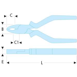 Facom-คีม187.CPE รวมกัน187.16CPE-คีม3148516417138และใบมีดคีมรวมกัน - Product Image 2