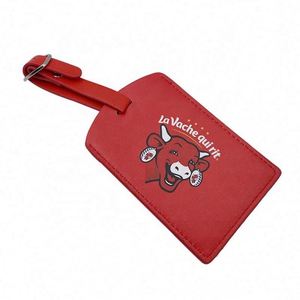 Factory Price <b>Cheap</b> Custom Baggage Pu Leather <b>Luggage</b> Tag for Travel - Product Image 1