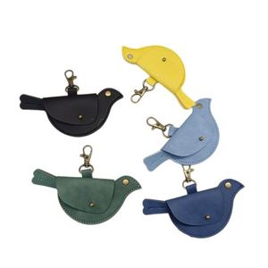 New Bird Design <b>Bag</b> Pendant Creative Bird <b>Bag</b> <b>Charm</b> Coin Purse PU Leather Animal Bird Keychain Pendant - Product Image 1
