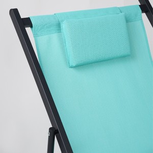 Piscine Extérieure Jardin Soleil Métal Aluminium <span class=keywords><strong>Pliable</strong></span> <span class=keywords><strong>Pliable</strong></span> Sling Adulte Plage Transats Chaises Longues avec Oreiller - Product Image 3