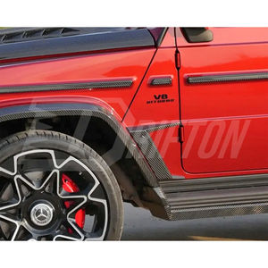Embellecedor de ventilación de guardabarros delantero de fibra de carbono seco estilo TC para Mercedes Benz G Wagon W464 - Product Image 4