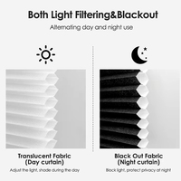 Stores alvéolaires jour/nuit à double moteur, alimentés par batterie rechargeable, avec couches occultantes et filtrantes de lumière