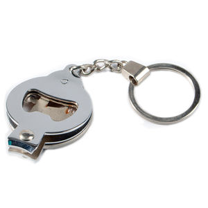 Personnalisable Métal <span class=keywords><strong>Vienne</strong></span> Bâtiment Peinture Porte-clés avec Coupe-Ongles Caractéristiques Logo Personnalisé - Product Image 1